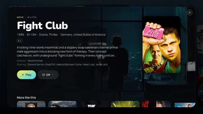 Movie page: Fight Club