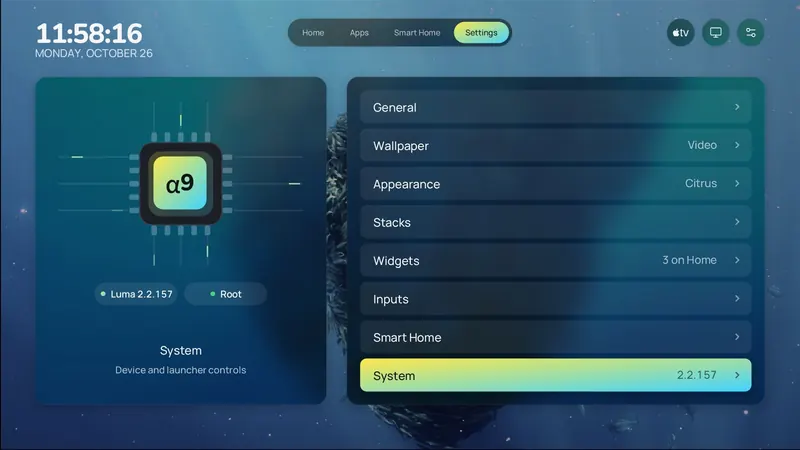 System settings