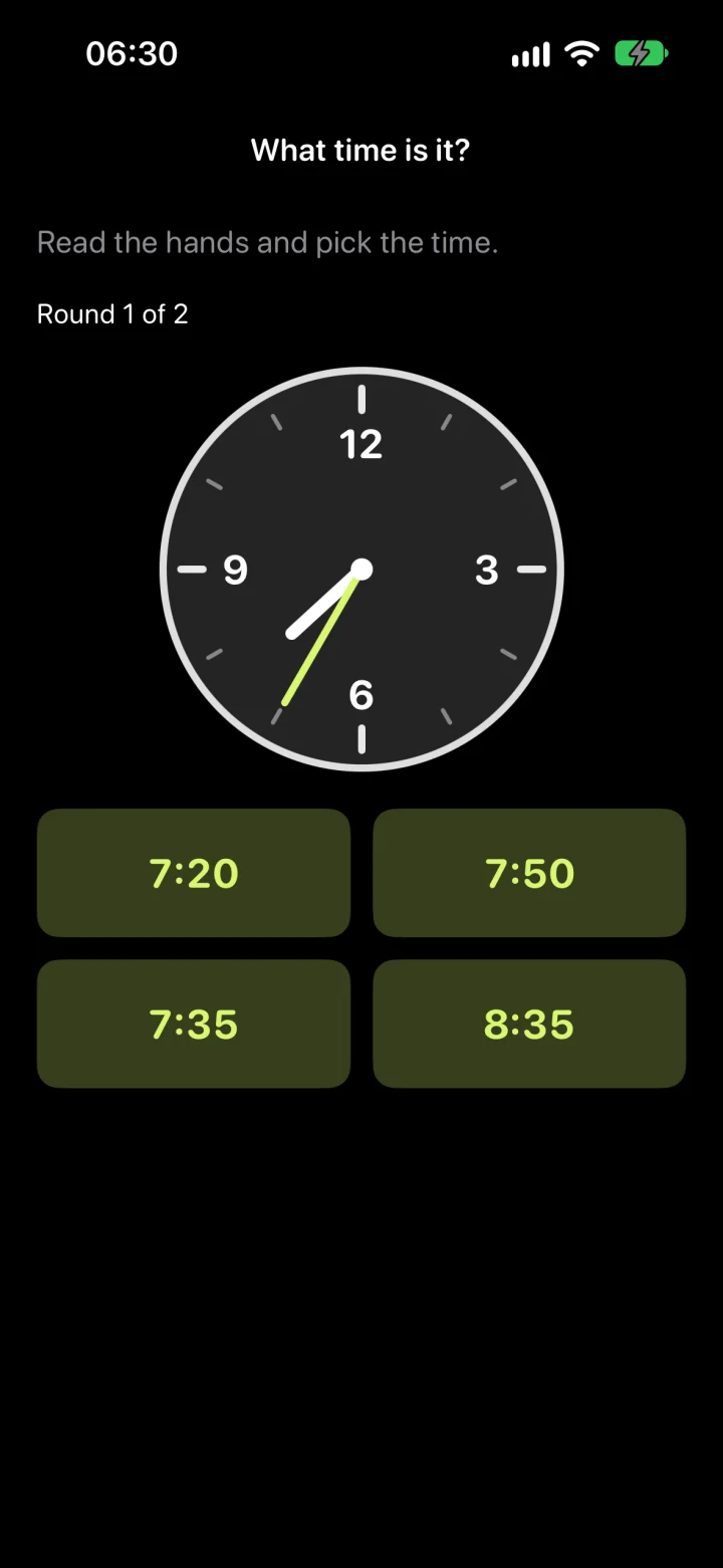 What time is it? mission
