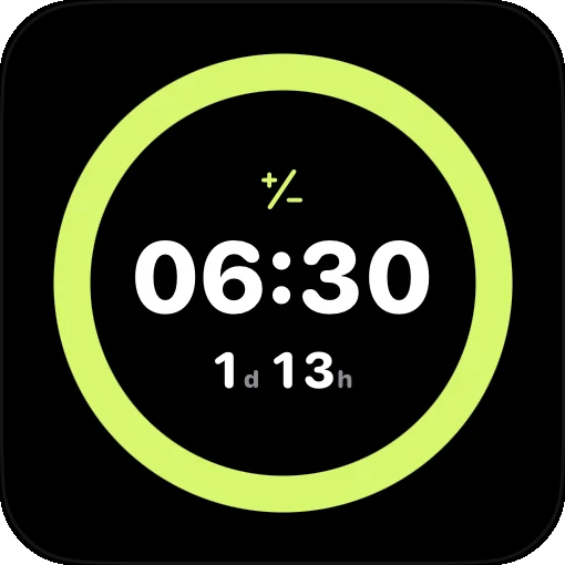 Next alarm widget: 06:30
