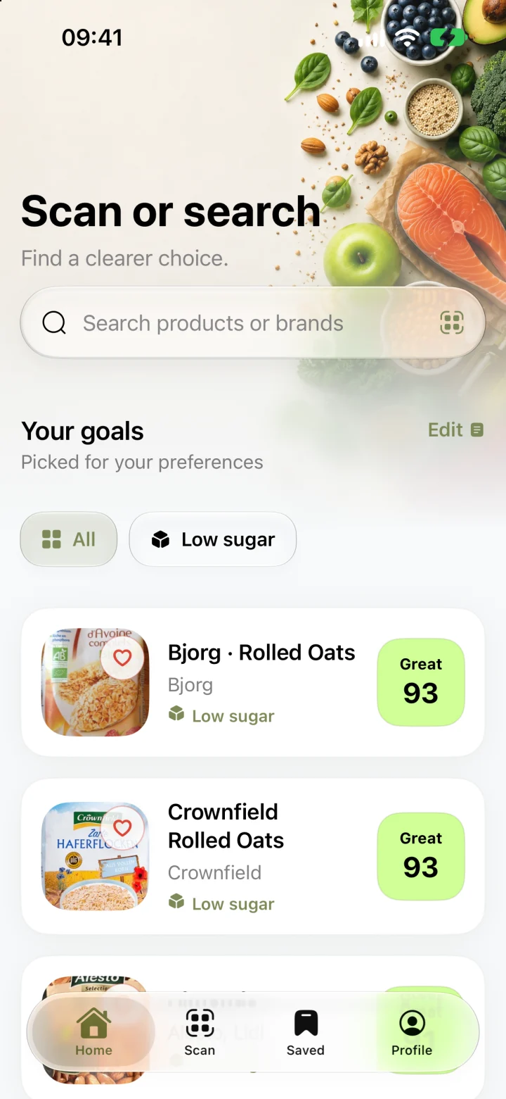Pickly home, light theme
